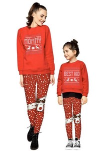 matching christmas leggings for mom and daughter