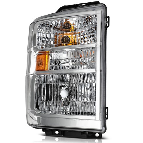 Pair Headlights Assembly For 2008-2014 Ford E150 E250 E350 E450 Econoline Van - Picture 7 of 9