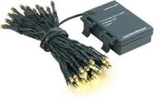 17Ft Christmas String Light 50 Waterproof LED Lights w/ Timer For Wreath Garland