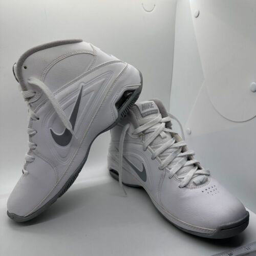 Nike Air Visi Pro 3 Basketball Shoes High Top Athletic Sneakers White Gray Sz 8 - Picture 7 of 13