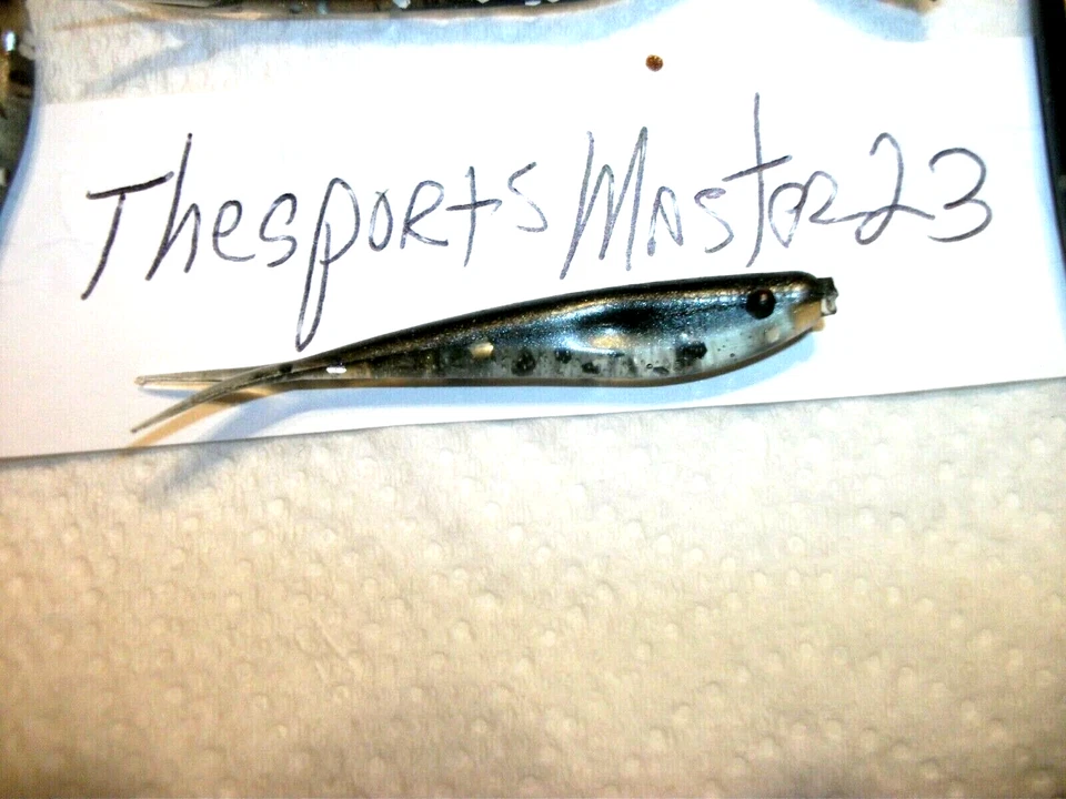 100-2 1/4英寸-crappie贝斯walleye-shad米诺-分裂尾落射击-夹具-grubs-香味 — 第 3/4 张图片