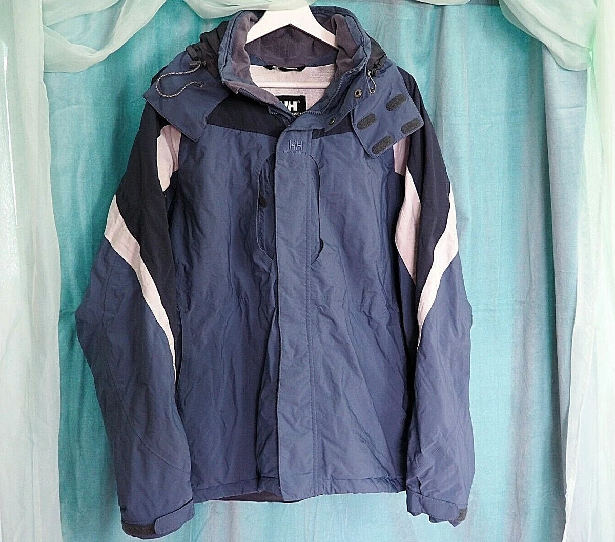 Helly Hansen Perfect Balance Blue Breathable Warmer Ski Snow Outdoor Jacket  Sz L | eBay
