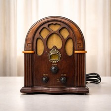Vtg Crosley CR31 Cathedral Style AM/FM Tabletop Radio Tested Works