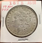 1878 7TF Rev Of 79 Morgan Silver Dollar $1 Seven Tail Feather, Reverse 79