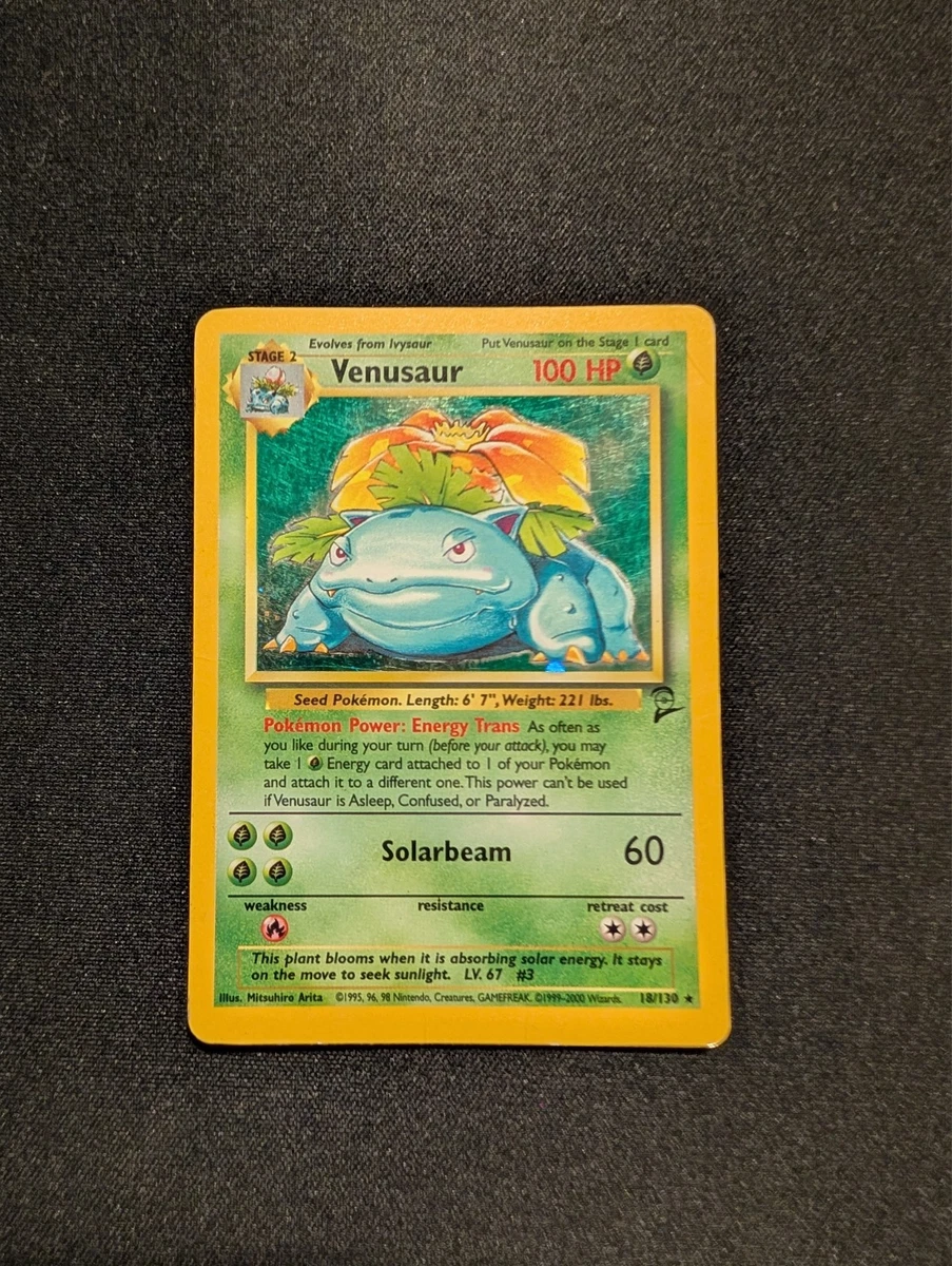 25+ Venusaur Pokémon TCG Holo Rare Base Set 2 Individual