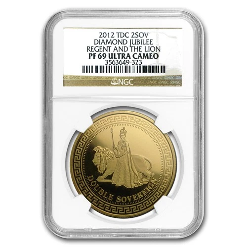 2012 Tristan Da Cunha Gold Dble Sovereign Regent & Lion PF-69 NGC