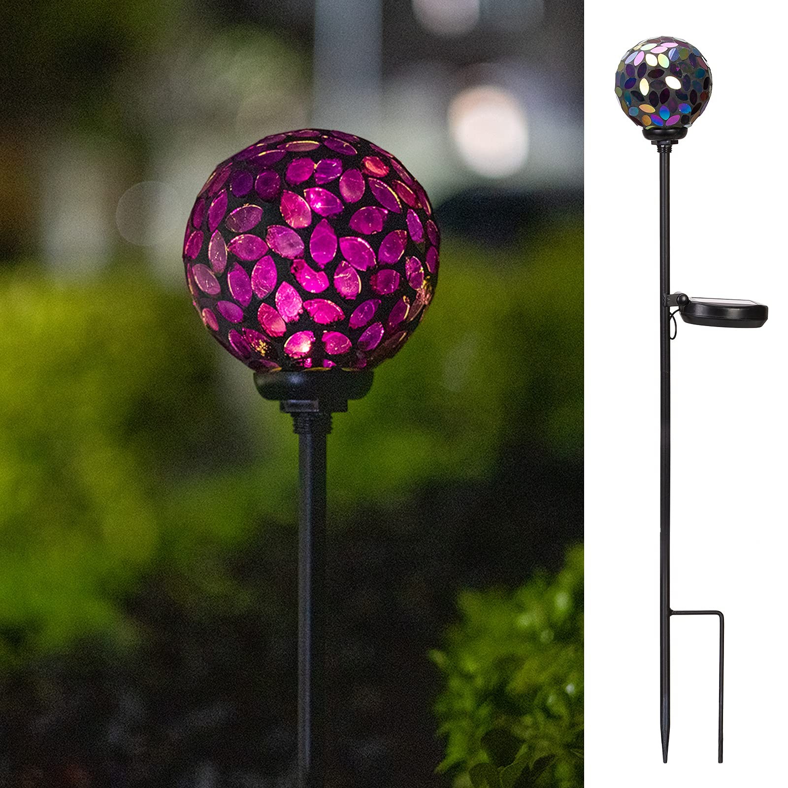 Mosaic Solar Garden Light Waterproof Outdoor Decor