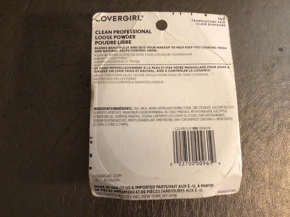 CoverGirl Clean Professional Loose Powder 105 TRANSLUCENT FAIR Discontined - Image 2 of 2