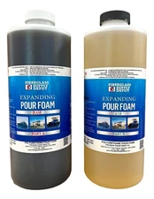 4 Lb. Density Expanding Pour Foam, 2 Part Polyurethane Closed Cell Liquid Foa...