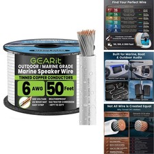 Gearit 6 Gauge Electrical Wire Cable6 Awg 50 ...