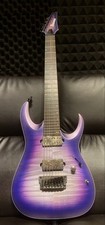 Ibanez RGA71AL 7-String Electric Guitar Purple Burst Flame Maple Bare Knuckle
