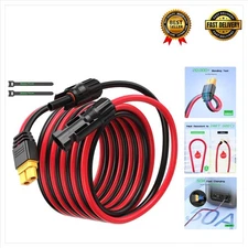 10FT 12AWG Solar Connector to XT60 Extension Cable for Portable Power Solutions