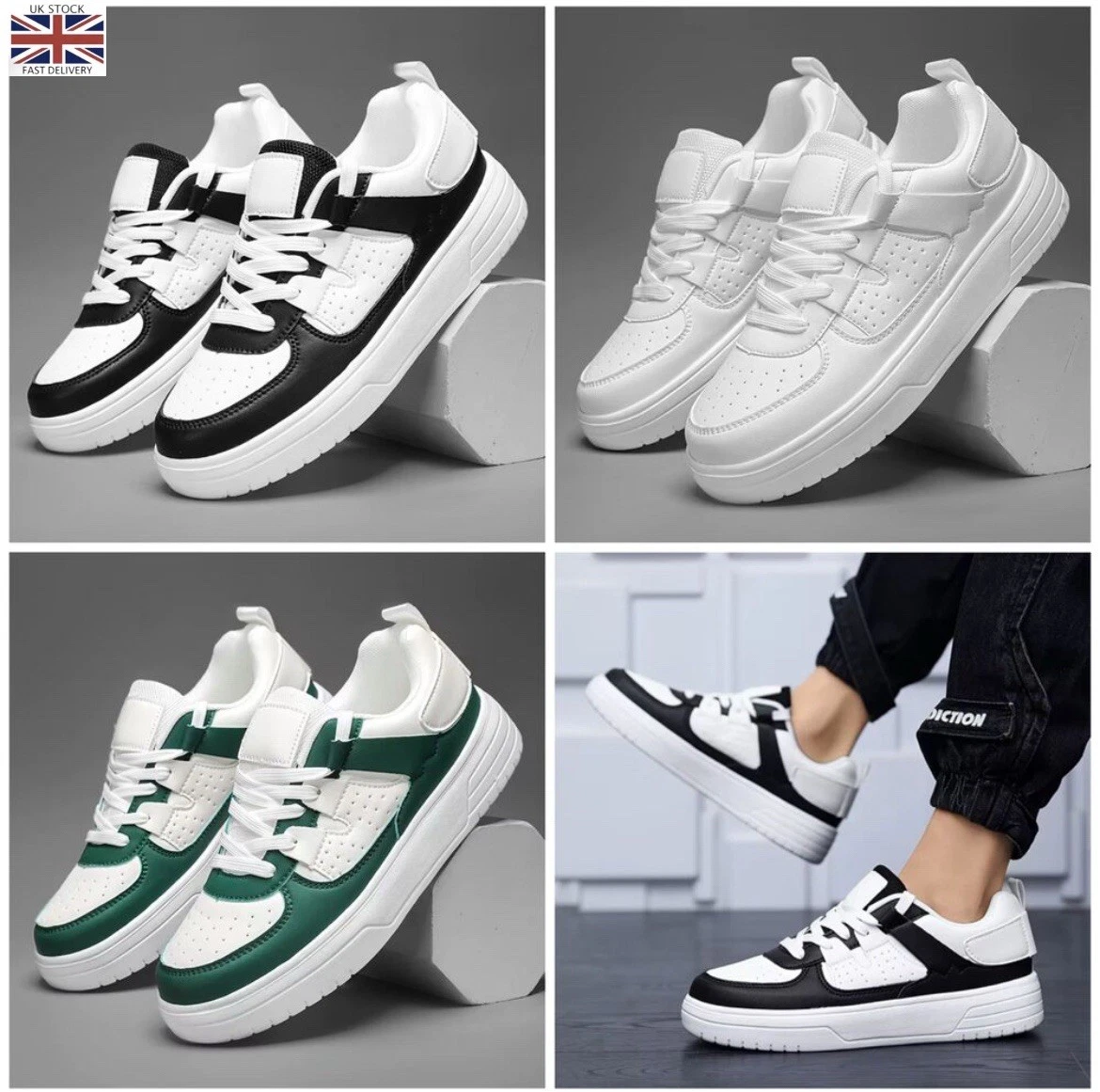 MENS WOMENS AIR FITNESS RUNNING TRAINERS - CASUAL GYM WALKING SPORTS SHOES SIZE