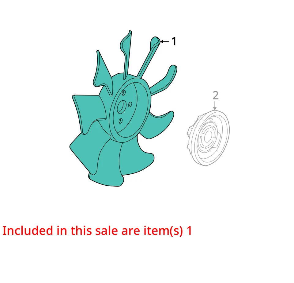 Fan Blade 6-245 4.0L Fits 04-11 RANGER 579659 - Image 3 of 4