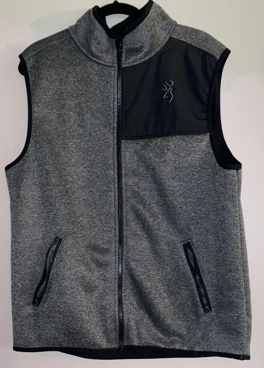 Browning Maverick Softshell Vest Black And Gray Size