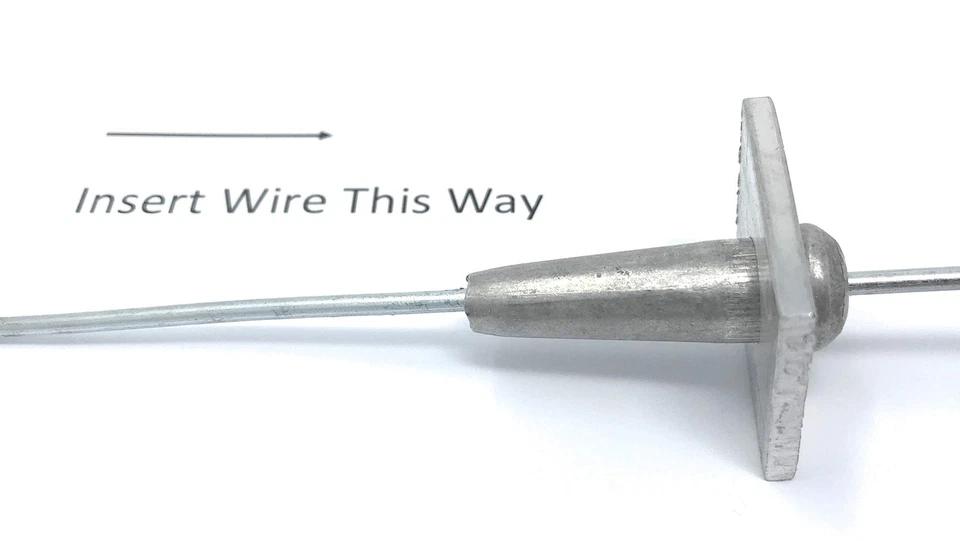 Tornillo de anclaje unidireccional enrejado de uva recubierto de alambre tornillo de apriete 12,5 Gau Foto 2 de 3