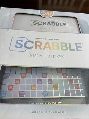 Scrabble AURA Edition Glass Turntable W.S. Game Company Boardgame Box Complete