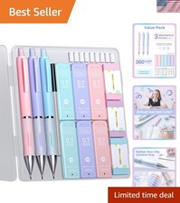 Cute Mechanical Pencils 0.7mm, Pencil Set with 360PCS Lead Refills  Pastel E...