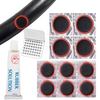 Fahrrad Flickzeug 10 Flicken Reparaturset Schlauch Kleber Reifen Pannenset