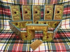 MARX FORT DEARBORN PLAYSET TIN LITHO GATE W/ DOORS & 9 TIN WALLS 1950's VINTAGE