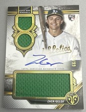 2024 Topps Triple Threads Zack Gelof Rookie Auto Patch /99 Oakland Athletics MLB