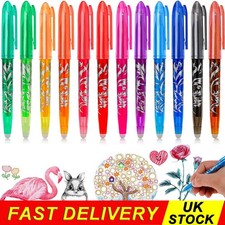 Erasable Pen Set 12 Colour Rollerball Pens 0.7mm Erasable Gel Pen School Student