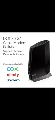 NETGEAR Nighthawk CAX80 AX6000 8-Stream Wi-Fi 6 Cable Modem Router, 6Gbps - Picture 6 of 7
