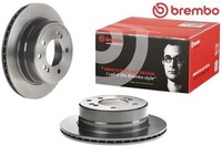 2X Bremsscheibe Brembo 09.E168.11 2 Bremsscheiben Hinterachse Hinten