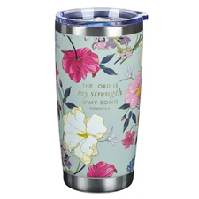Large Stainless Steel Scripture Travel Mug Tumbler for Women: Lord is My