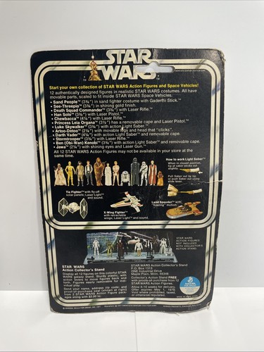 Kenner Star Wars 1977 12 trasero C Han Solo original - Imagen 7 de 18