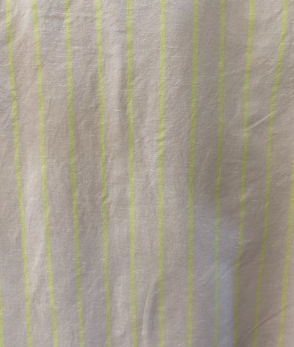 Camicia BANANA REPUBLIC slim fit alta L manica corta righe gialle lino cotone - Foto 10 di 11
