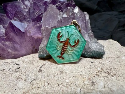 David Andersen Zodiac Cancer Sterling Silver Enamel Norway Norwegian 2750