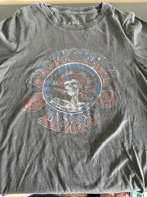 Grateful Dead Trunk Ltd. Reissue Baby Tee Bertha Skeleton Women s Size Medium