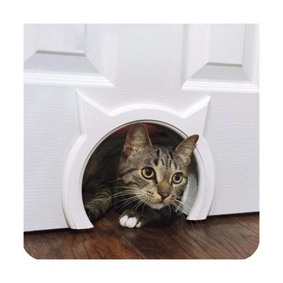 Interior cat Door - let Your cat in and Out of Closed Doors, Secure... Fast Ship
