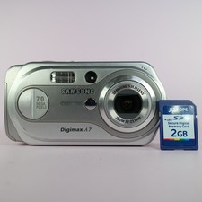 Samsung Digimax A7 7.0MP Compact Digital Camera Silver Tested