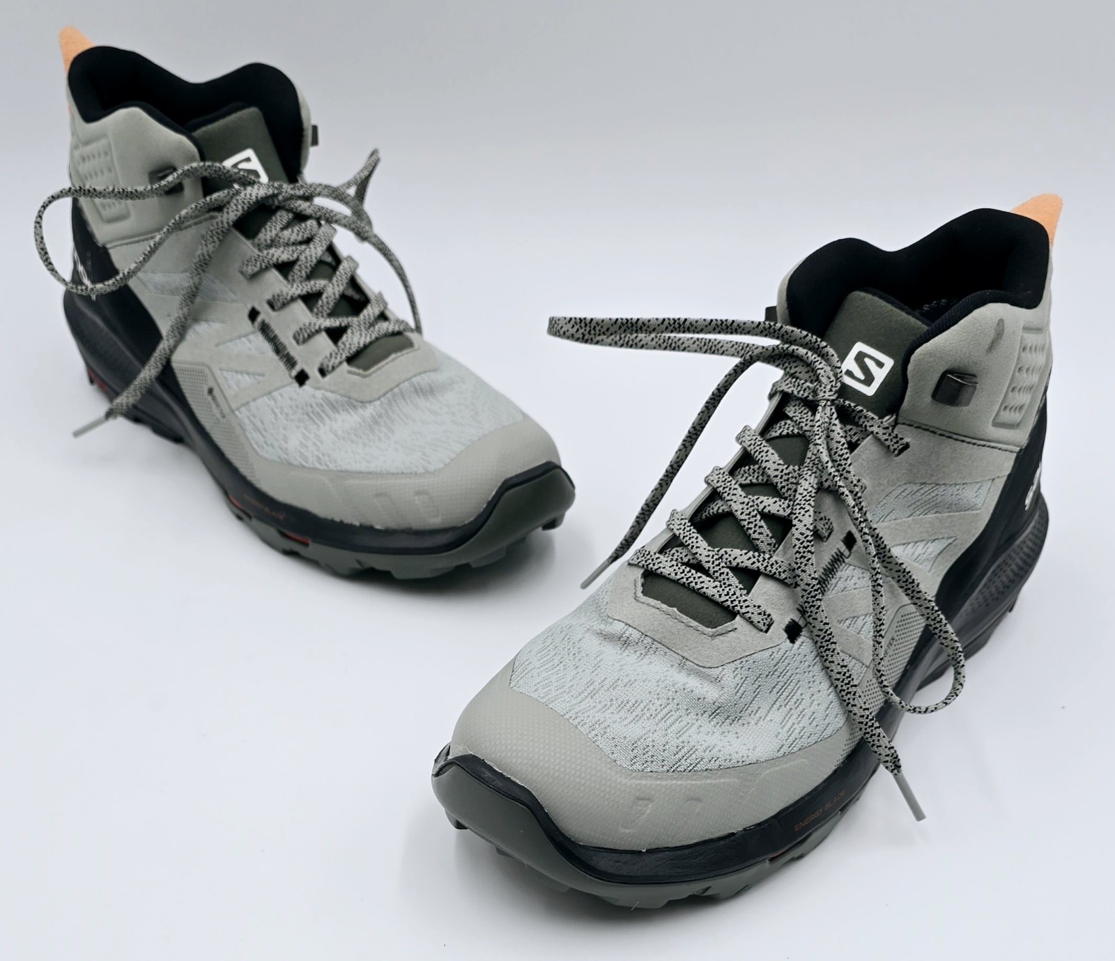 Stivali da trail Salomon OUTpulse Mid Gore Tex impermeabili grigi neri da uomo taglia 10 US