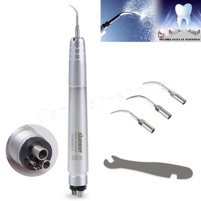 Dental Ultrasonic Air Perio Scaler Handpiece Hygienist 4 Hole+3 Tips G1/G2/G3