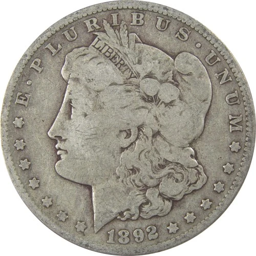 1892 O Morgan Silver Dollar VG Very Good $1 Coin SKU:I24330