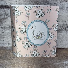 Unbranded Photo Album Floral Swan Pink, Green, White Holds 60 Pictures 6 1/2"x5"