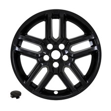 4 Black 18" Wheel Skins Hub Caps for 2025-2026 Ford Explorer Active