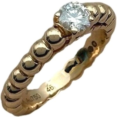 Van Cleef & Arpels Perle Solitär Ring Diamant 750 US#3-3/4 P0073563