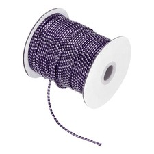 Waxed Cord 2mm Waxed Thread 87 Yard Wax String Leather Cord Dark Purple/White