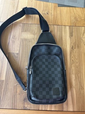 Authentic Louis Vuitton Avenue Damier Graphite Canvas Sling Bag