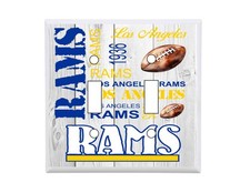Los Angeles Rams Subway Art Standard Double Light Switch Cover NFL Football wall