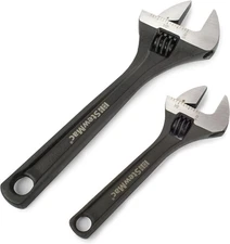 StewMac Adjustable Wrenches, Set of 2 (1 each of 4" and 6" Length)
