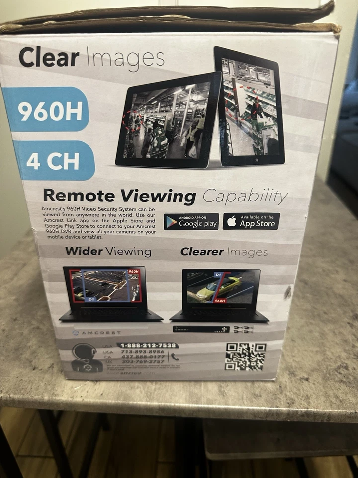 Brand New Amcrest AMDV960H4-4B 4 Channel Bullet Security System - Image 4 of 4