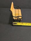 DOLLHOUSE BEAUTIFUL VINTAGE WOOD & METAL BENCH  CLASSIC STYLE FURNITURE ADORABLE — photo 8