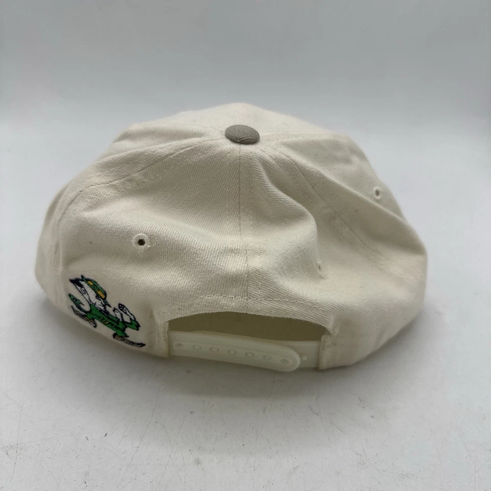 Chapéu irlandês vintage Notre Dame luta Snapback anos 90 agulha americana - Imagem 2 de 4