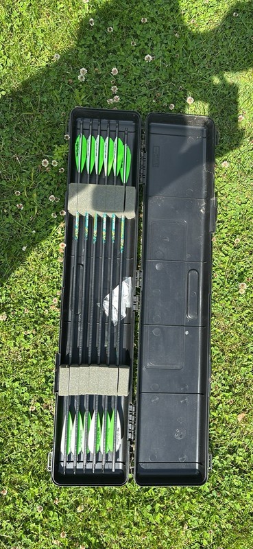 Dozen Beman Hunter 300 Arrows With Case