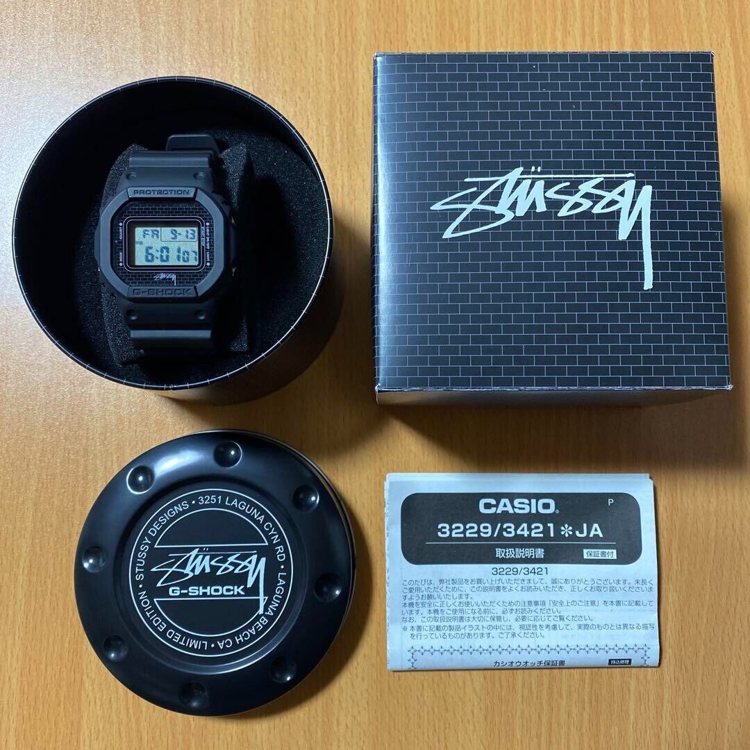 CASIO G-SHOCK x STUSSY DW-5600VT Digital Quartz Black CASIO G-SHOCK x STUSSY DW-5600VT Digital Quartz Black